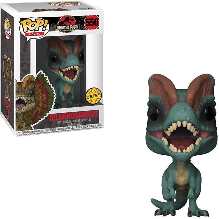 Funko Pop! Jurassic Park 25th Anniversary 550 Dilophosaurus Chase