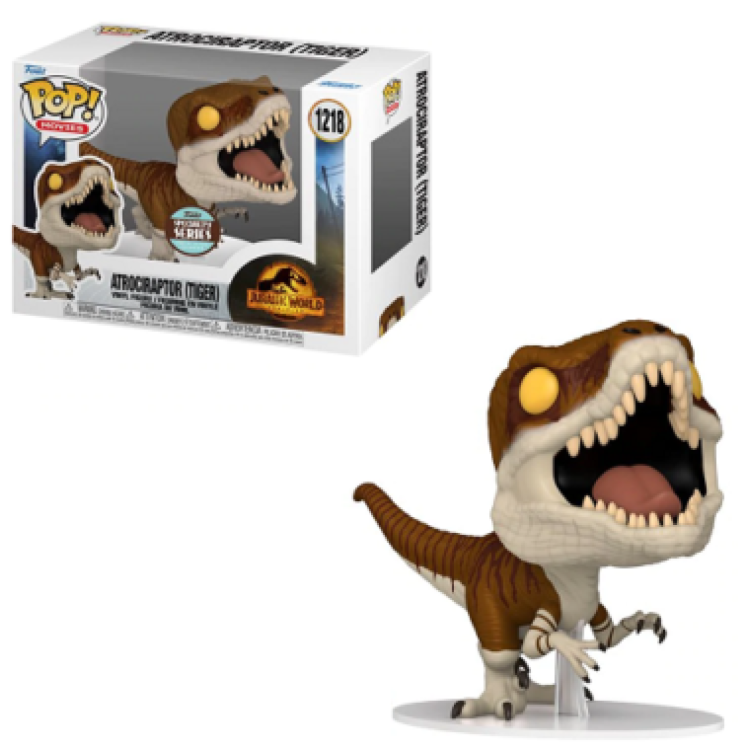 Funko Pop! Jurassic World Dominion 1218 Atrociraptor (Tiger)