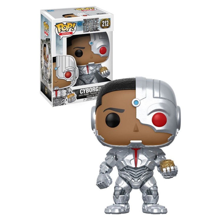Funko Pop! Justice League 212 Cyborg and Motherbox Exclusive