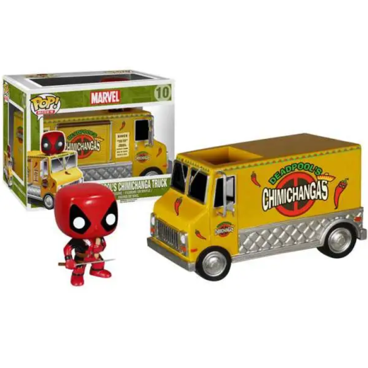 Funko Pop! Marvel 10 Deadpool's Chimichanga Truck DAMAGED BOX