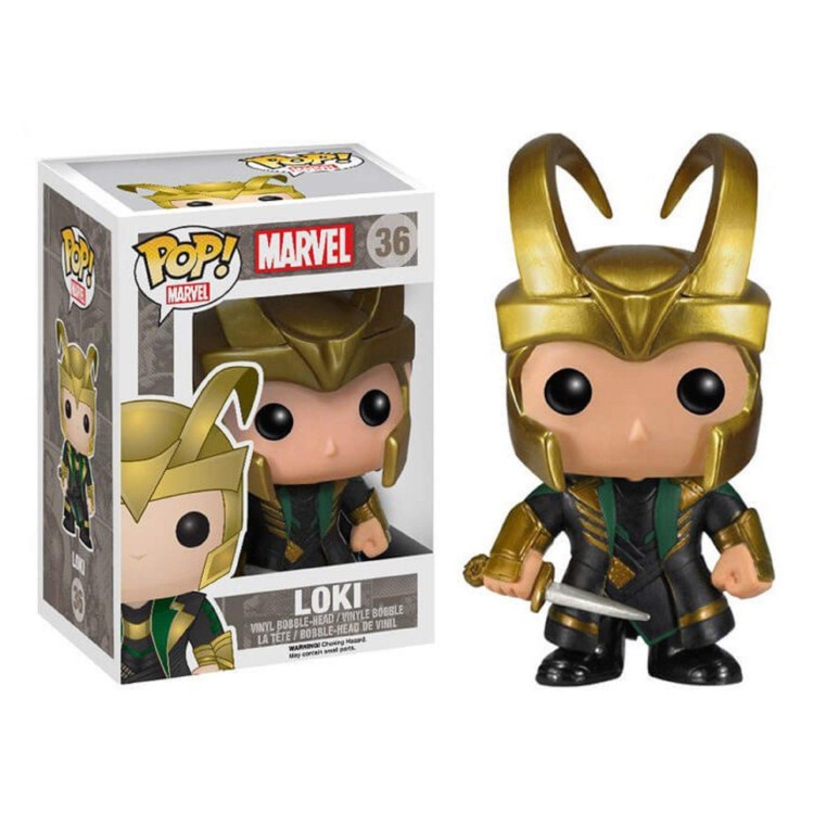 Funko Pop! Marvel 36 Loki (BOX SHOWS SOME WEAR)