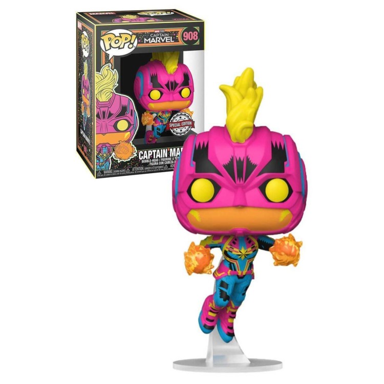 Funko Pop! Marvel 908 Blacklight Captain Marvel