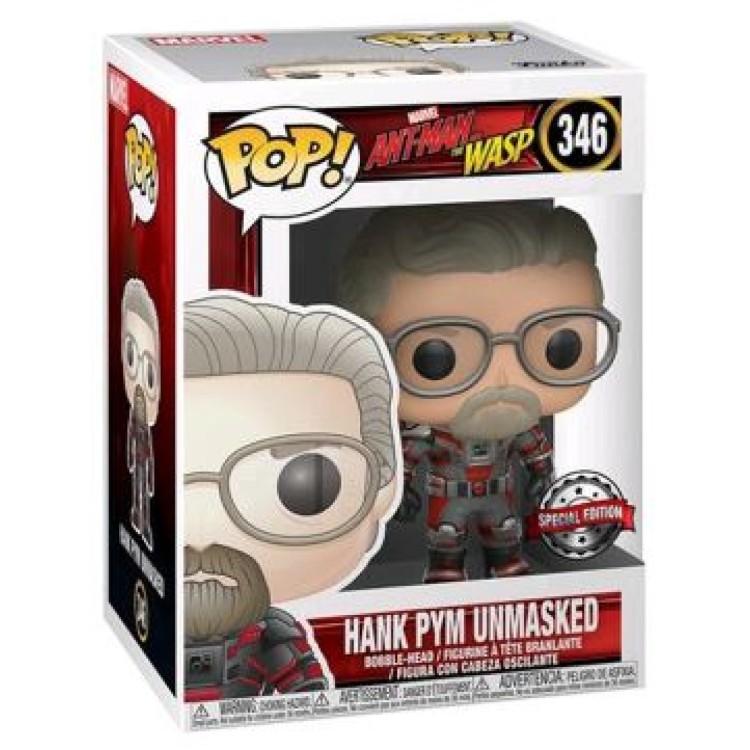 Funko Pop! Marvel Ant-Man And The Wasp 346 Hank Pym Unmasked (Hot Topic Exclusive)