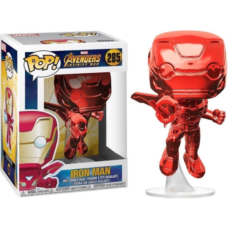 Funko Pop! Marvel Avengers Infinity War 285 Iron Man Chrome Red