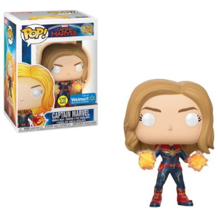 Funko Pop! Marvel Captain Marvel 432 Captain Marvel GLOWS IN THE DARK