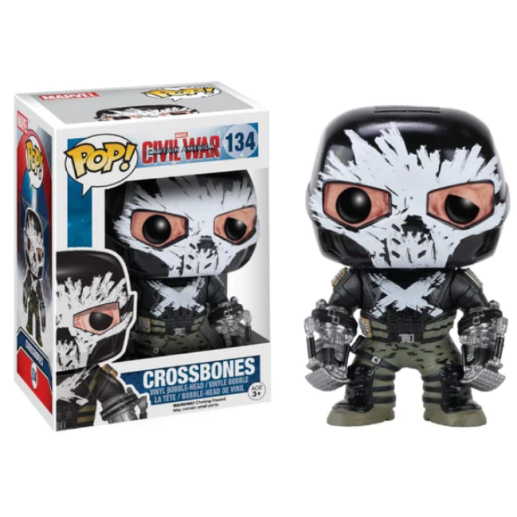 Funko Pop! Marvel Civil War 134 Crossbones MINOR BOX FLAWS