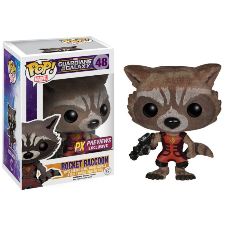 Funko Pop! Marvel Guardians Of The Galaxy 48 Rocket Racoon (PX Previews Exclusive)
