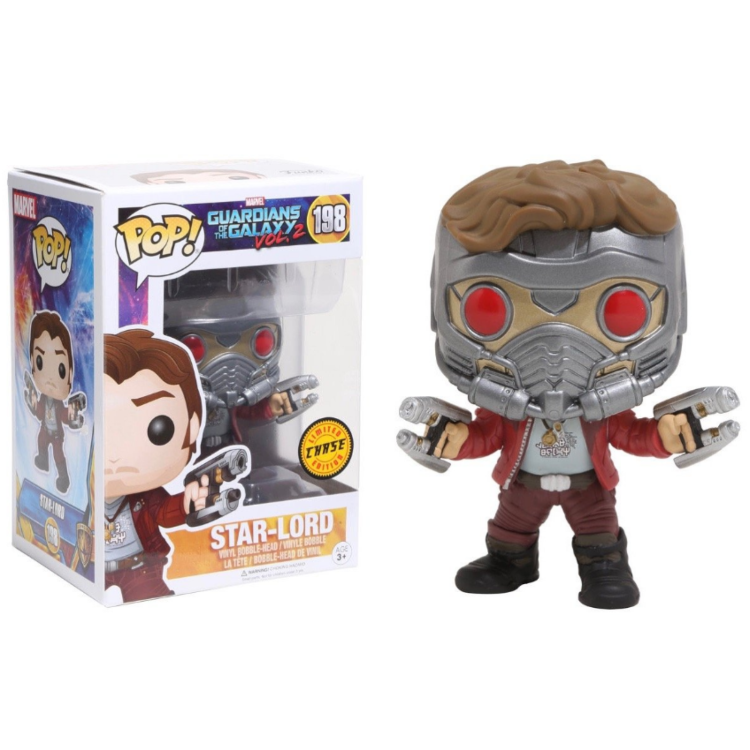 Funko Pop! Marvel Guardians Of The Galaxy Vol 2 198 Star-Lord CHASE