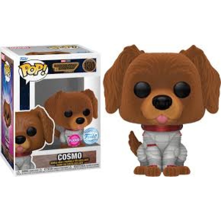 Funko Pop! Marvel Guardians Of The Galaxy Vol 3 1207 Cosmo FLOCKED