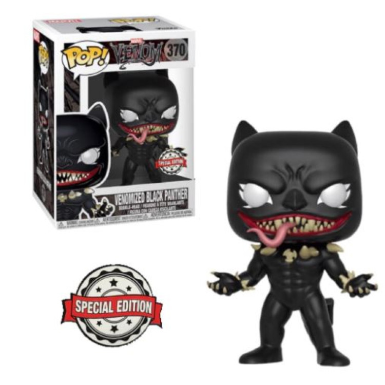 Funko Pop! Marvel Venom 370 Venomized Black Panther MINOR BOX FLAWS