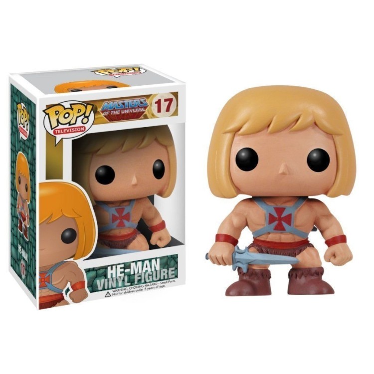 Funko Pop! Masters Of The Universe 17 He-Man (Box Shows Wear) + Premium Pop Protector Included