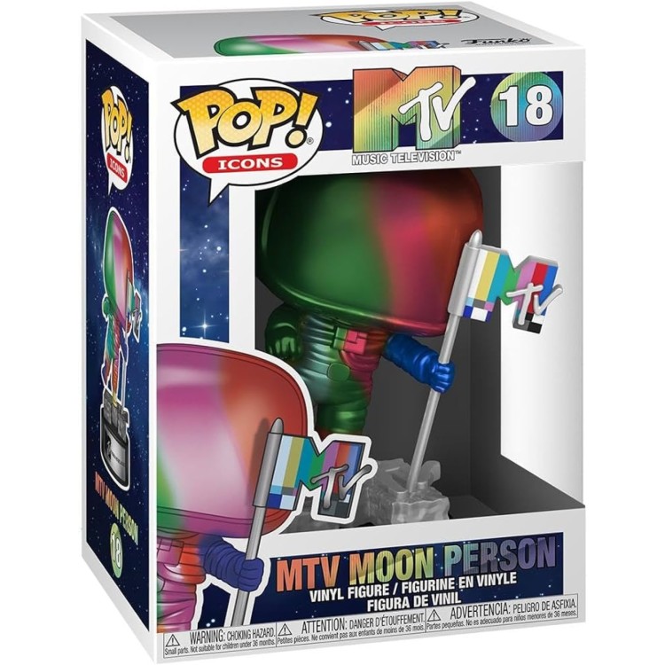 Funko Pop! Music Television 18 MTV Moon Person (Rainbow)