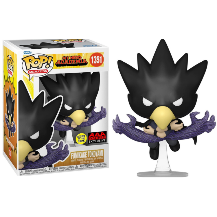Funko Pop! My Hero Academia 1351 Fumikage Tokoyami Glows In The Dark (AAA Anime Exclusive)