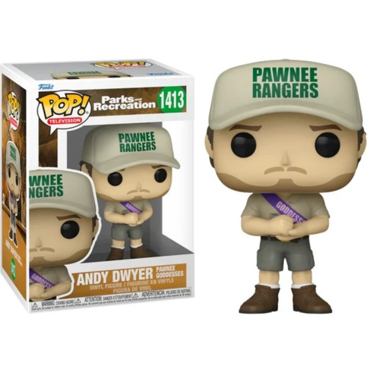 Funko Pop! Parks and Recreation 1413 Andy Dwyer Pawnee Goddesses