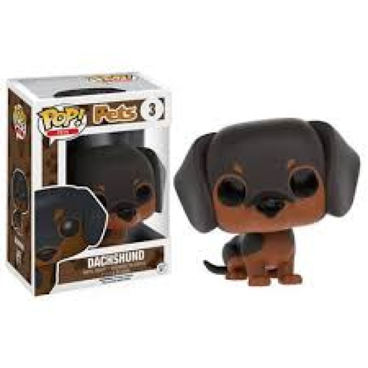 Funko Pop! Pets 3 Dachshund MINORLY DAMAGED BOX