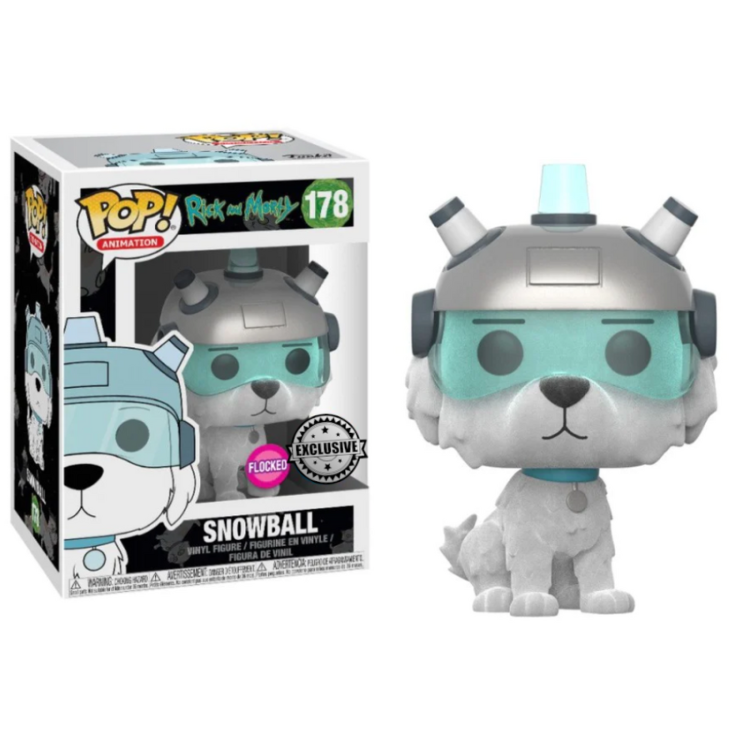 Funko Pop! Rick And Morty 178 Snowball FLOCKED