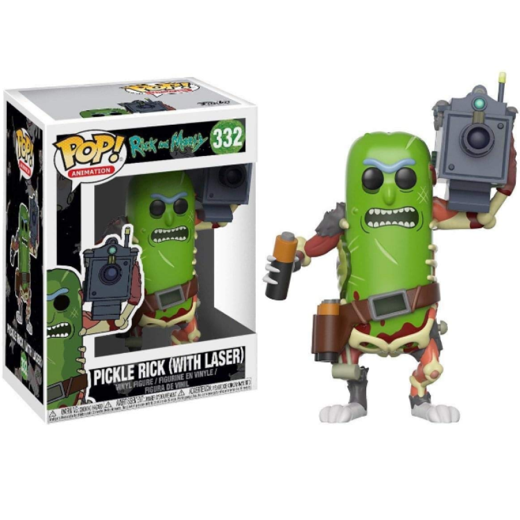 Funko Pop! Rick And Morty 332 Pickle Rick With Laser (SIGNED) Read Description