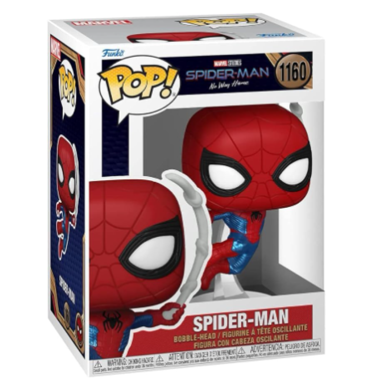 Funko Pop! Spider-Man No Way Home 1160 Spider-Man (Minor Sun Damage To Box Side)