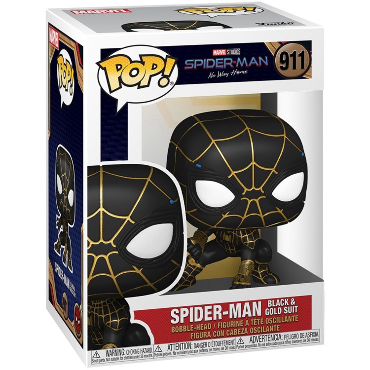 Funko Pop! Spiderman No Way Home 911 Spider-man Black & Gold Suit