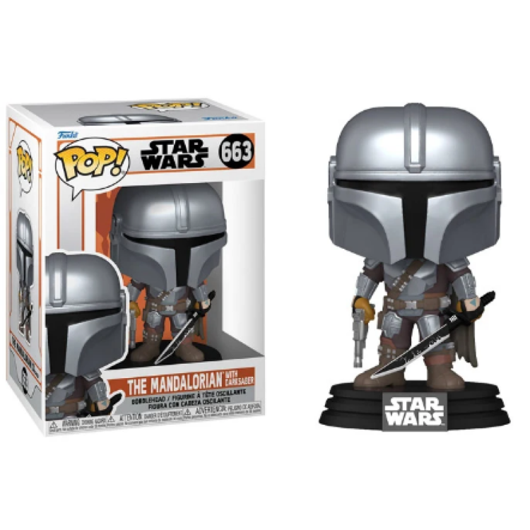 Funko Pop! Star Wars 663 The Mandalorian With Darksaber
