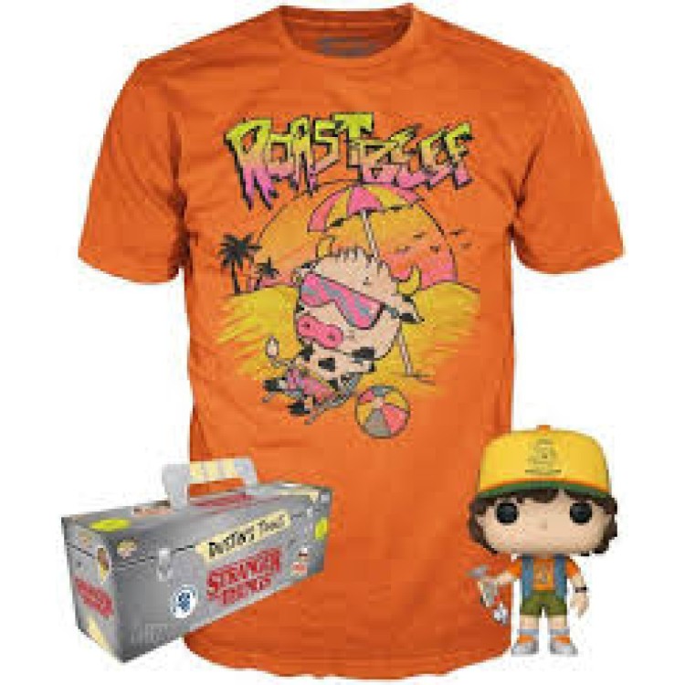 Funko Pop! Tees Stranger Things Dustin's Tools Small Shirt + Funko Pop
