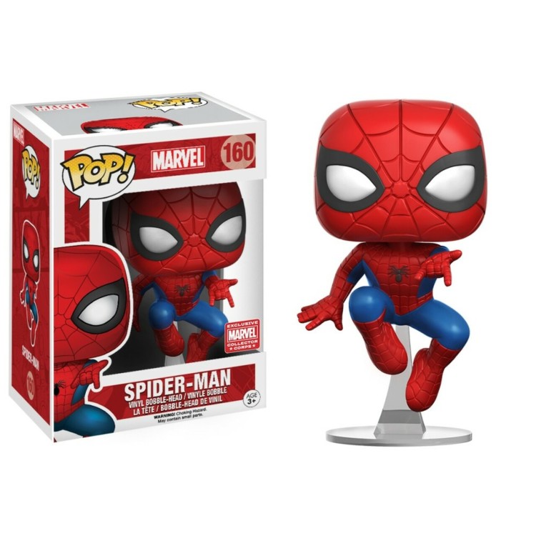 Funko Pop! Marvel 160 Spider-Man (Exclusive Marvel Collector Corps)