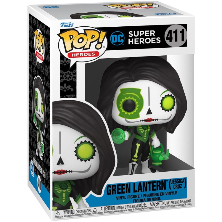Funko Pop! DC Super Heroes 411 Green Lantern (Jessica Cruz) Day of the Dead 