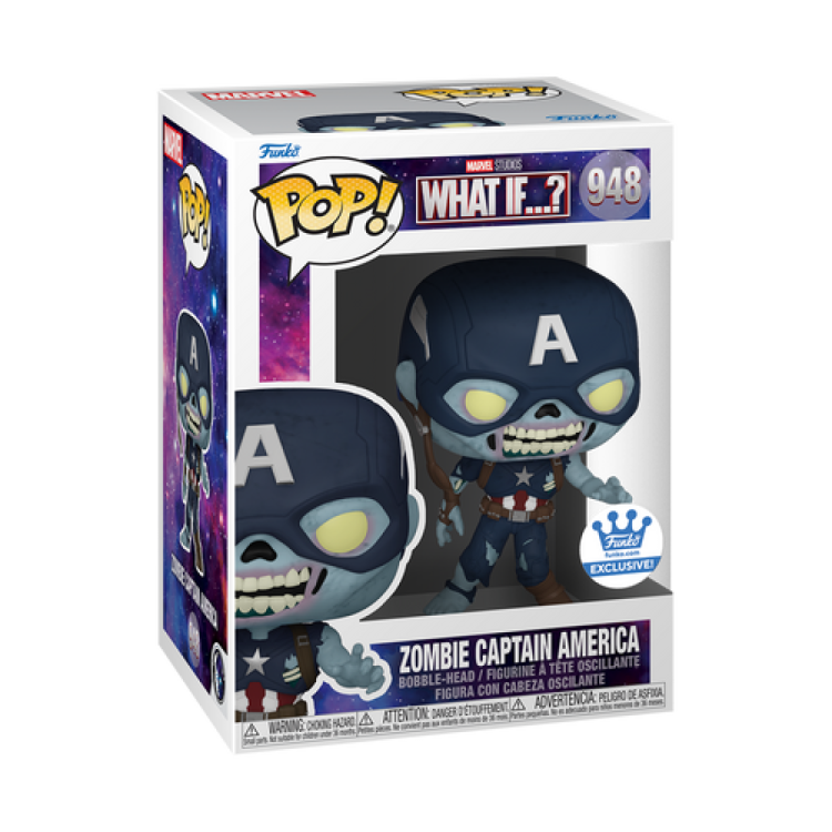 Funko Pop! Marvel What If 948 Zombie Captain America (Funko Exclusive)