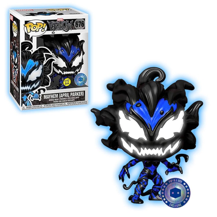 Funko Pop! Marvel Venom 676 Mayhem (April Parker) Glows in the DarkPop in a box exclusive