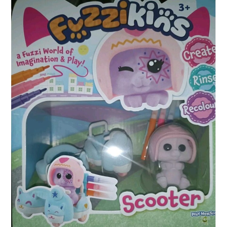 Fuzzikins scooter - create, rinse, recolour