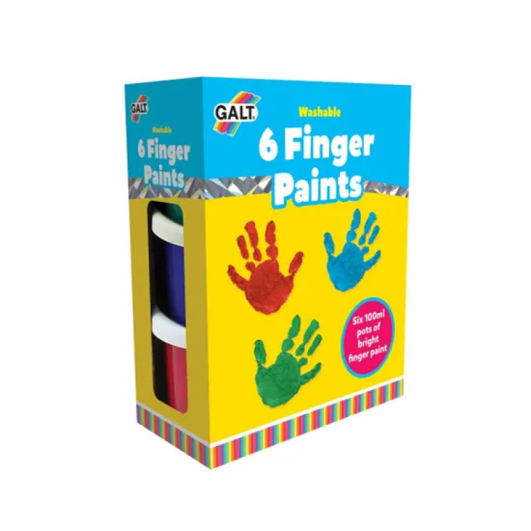 Galt 6 Washable Finger Paints