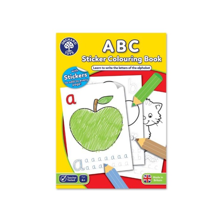 Orchard Toys ABC Sticker Colouring Book