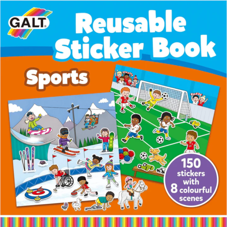 Galt Reusable Sticker Book Sports