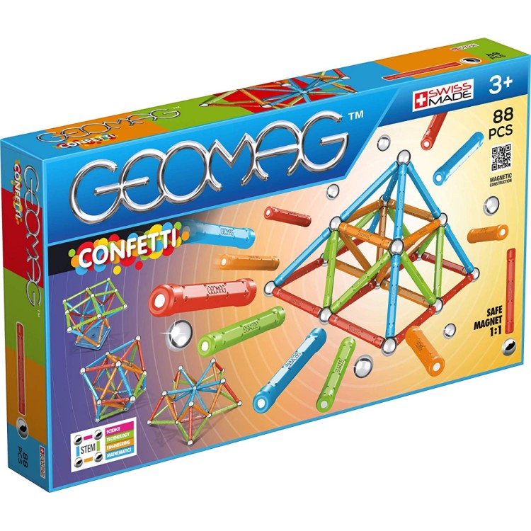 Geomag Confetti 88 Pieces GC88 damaged box