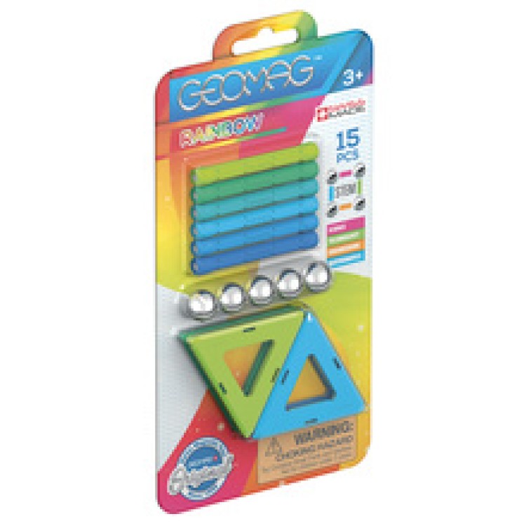 Geomag 366 Rainbow 15 piece Magnets Set Cold Colours