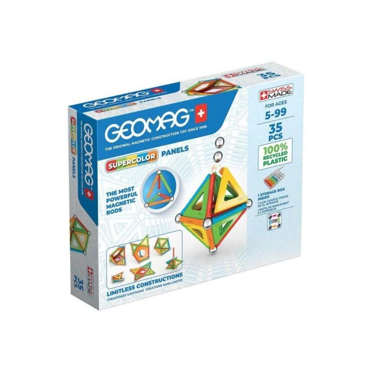 Geomag 377 Supercolour Panels 35 Pieces (Box May Have Slight Damage)