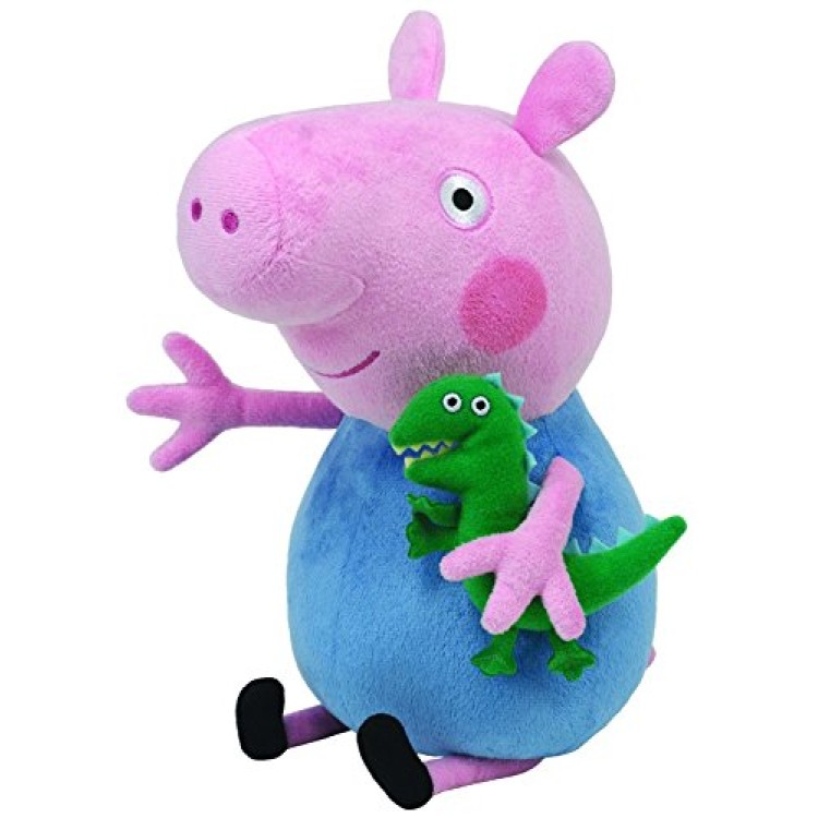 TY Beanie Buddy - 96231 George Pig With Dinosaur