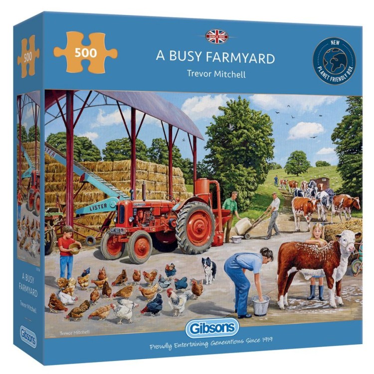 Gibsons A Busy Farmyard 500 piece puzzle G3136