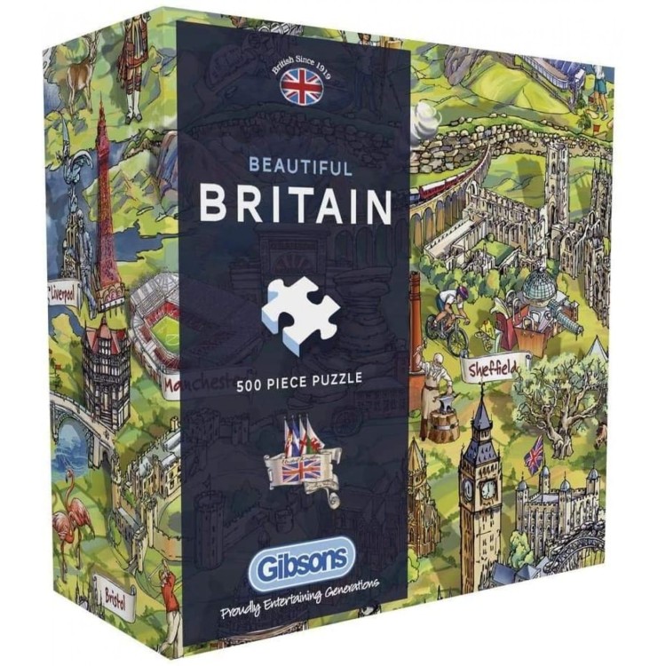 Gibsons Beautiful Britain 500 Piece Puzzle G3430