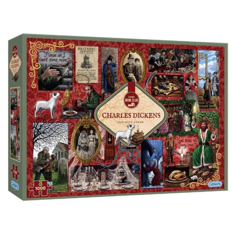 Gibsons Book Club Charles Dickens 1000 Piece Jigsaw G7124