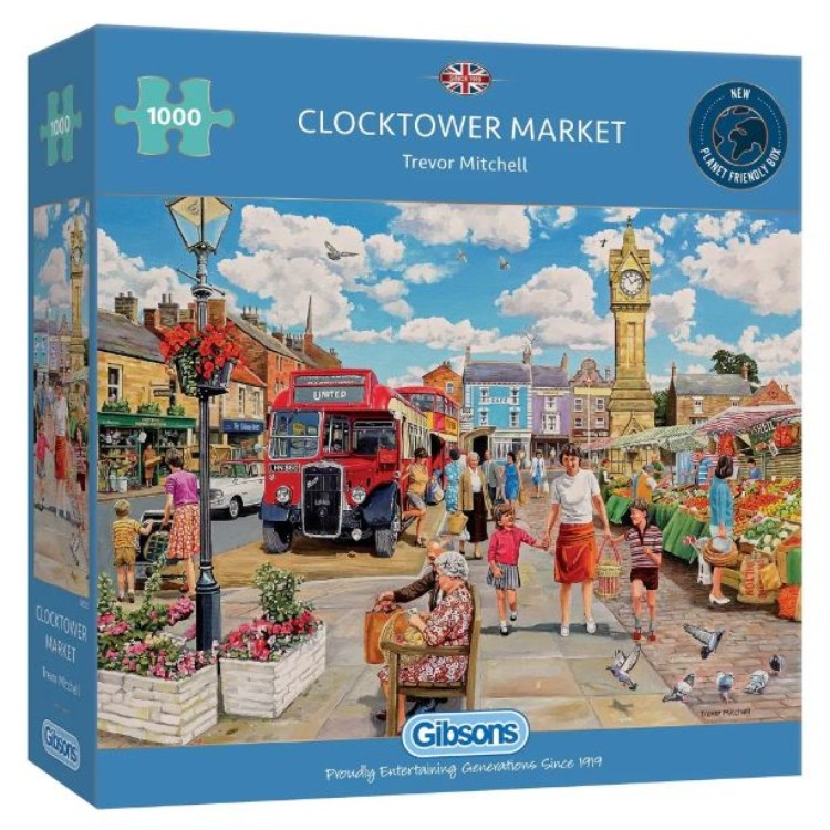 Gibsons Clocktower Market 1000 piece puzzle G6321