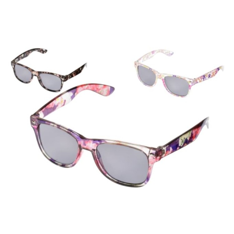 Girls Transparent Printed Wayfarer Sunglasses UV400 Protection TY1033