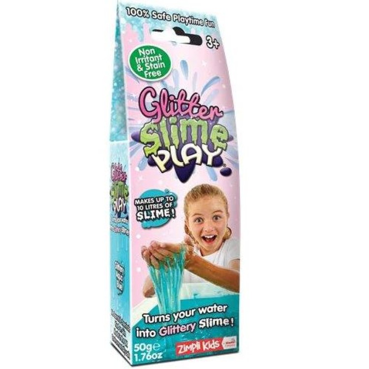 Zimpli Kids Glitter Slime Play - Glittery Aqua Blue 50g