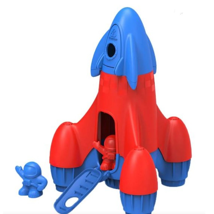 Bigjigs Green Toys Blue and Red Rocket GTRKTB1039