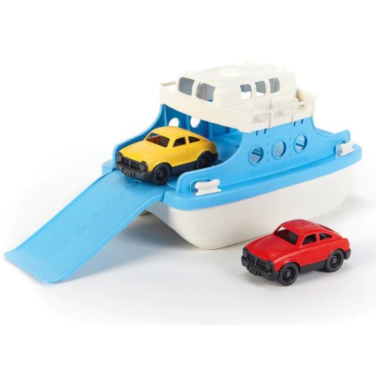 Bigjigs Green Toys Ferry Boat white and blue GTFRBA1038