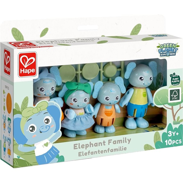 Hape Green Planet Explorers Elephant Family