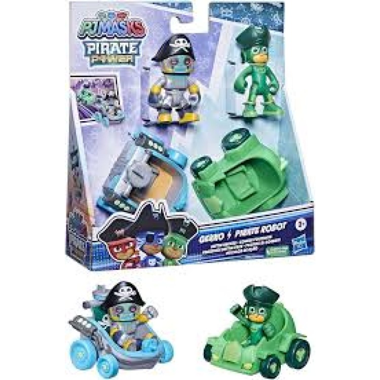 Hasbro PJ Masks Gekko and Pirate Robot Battle Racers