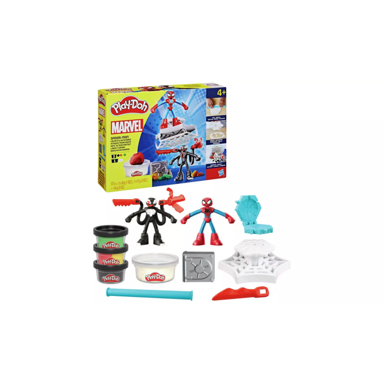 Hasbro Play-Doh Marvel Spider-Man Launch & Slice Battle F9827 DAMAGED BOX SALE