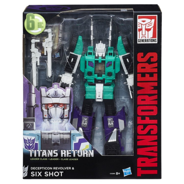 Hasbro Transformers Generations Titans Return Leader Class - Decepticon Revolver and Six Shot C0286