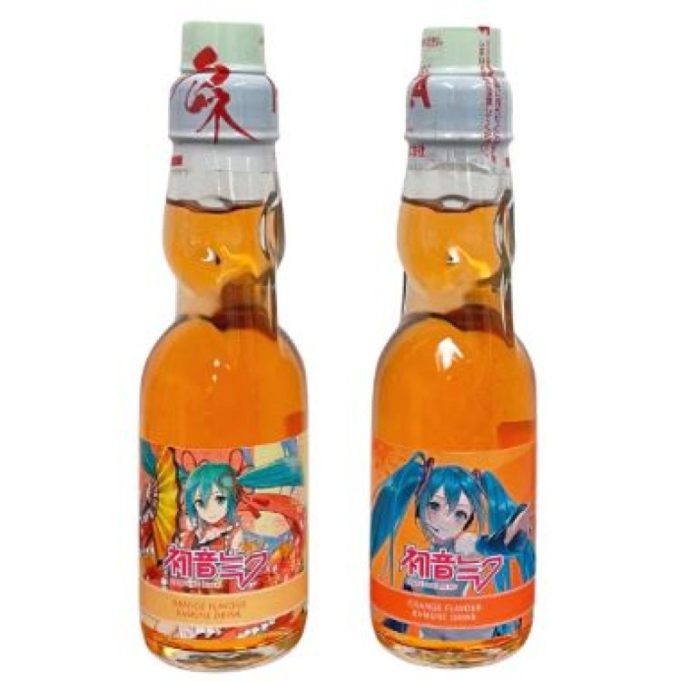 Hatsune Miku Orange Flavour Ramune Soda 200ml